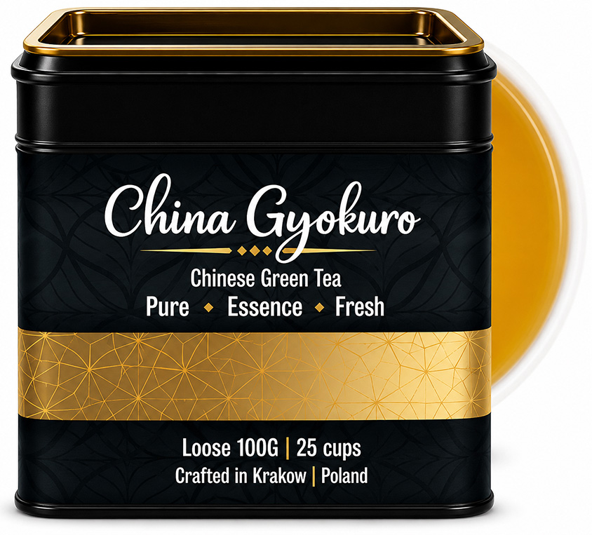 China Gyokuro Leo Tea w eleganckiej puszce